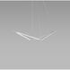 Z-Bar LED 10.5 inch Silver Pendant Ceiling Light, Bird
